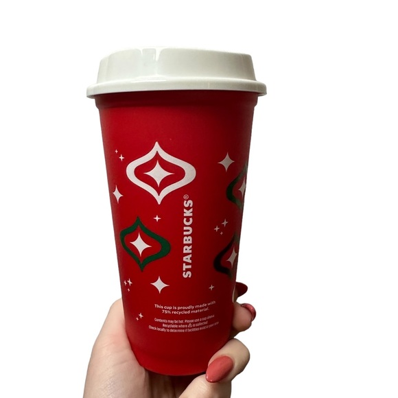 STARBUCKS NEW 2024 RED CUP 16 OZ COLD REUSABLE CUP - Picture 3 of 6